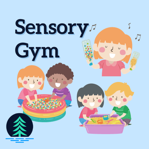 Children using different sensory objects