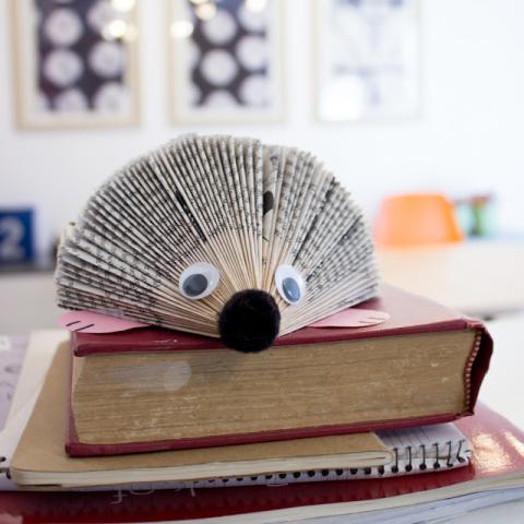 Hedgehog Book Art Take and Make