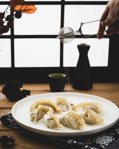 Photo of dumplings on a plate