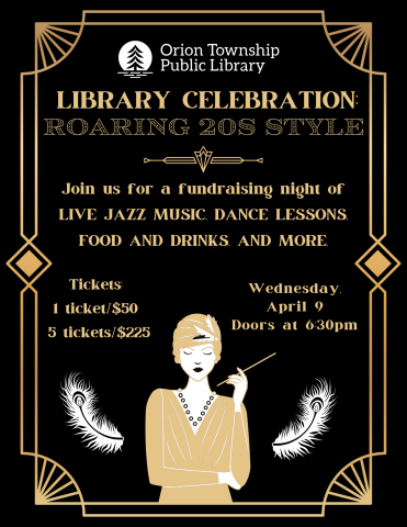 Roaring 20s Theme. Food, Drinks, Jazz Music, Dancing, and more!