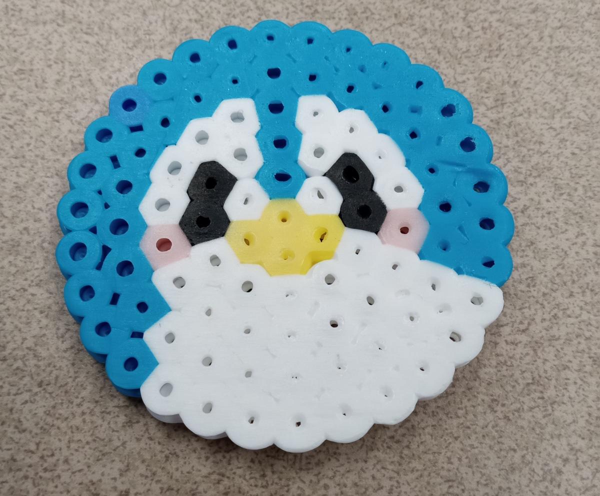 perler bead penguin