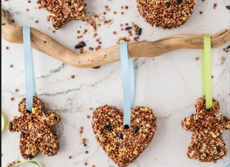 Bird seed ornament