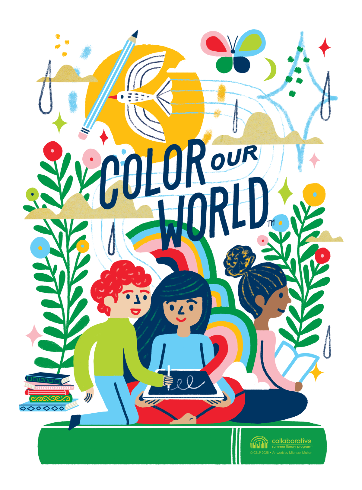 Kids reading Color our World