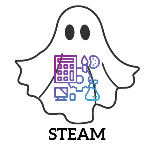ghost with steam symbols