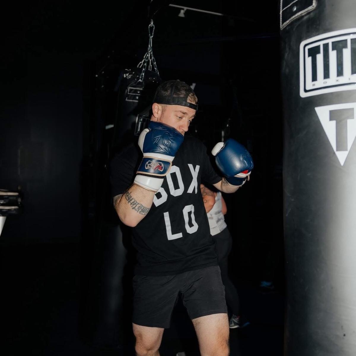 Doug boxing at title boxing club